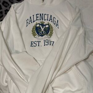 Balenciaga White Men's Sweater